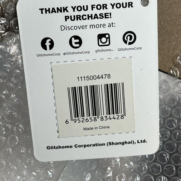 Glitzhome Candy Stripe Snowman Holiday Hanging Decor Monogram “A” New! - Picture 7 of 7